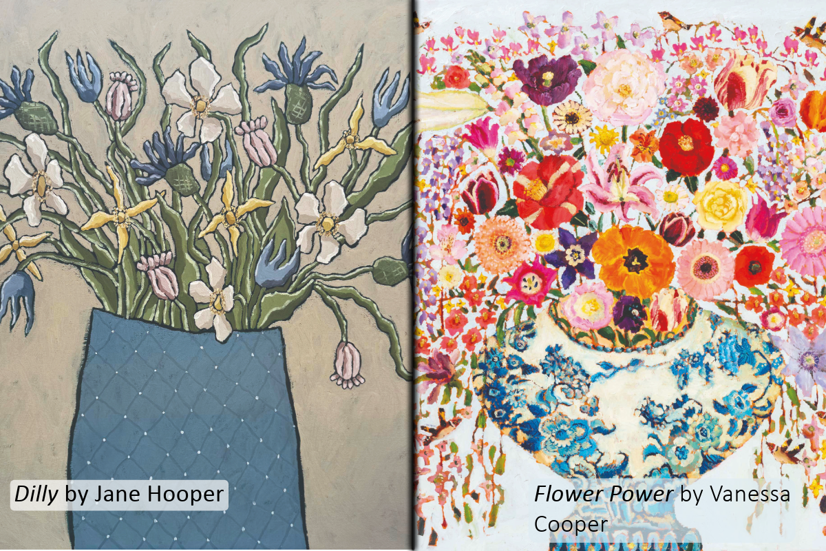 Dill by Jane Hooper and Flower Power by Vanessa Cooper at Brian Sinfield Gallery
