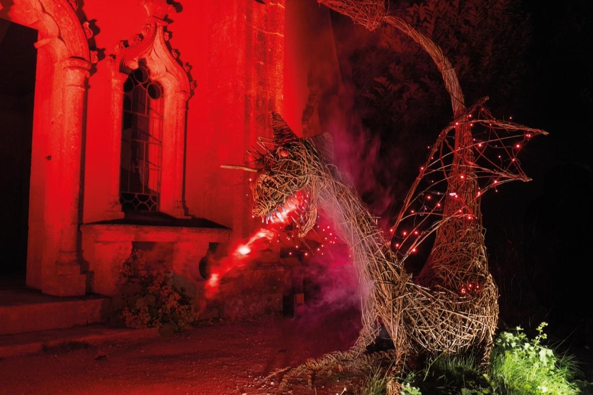 Light Fever - Painswick Rococo Garden, dragon